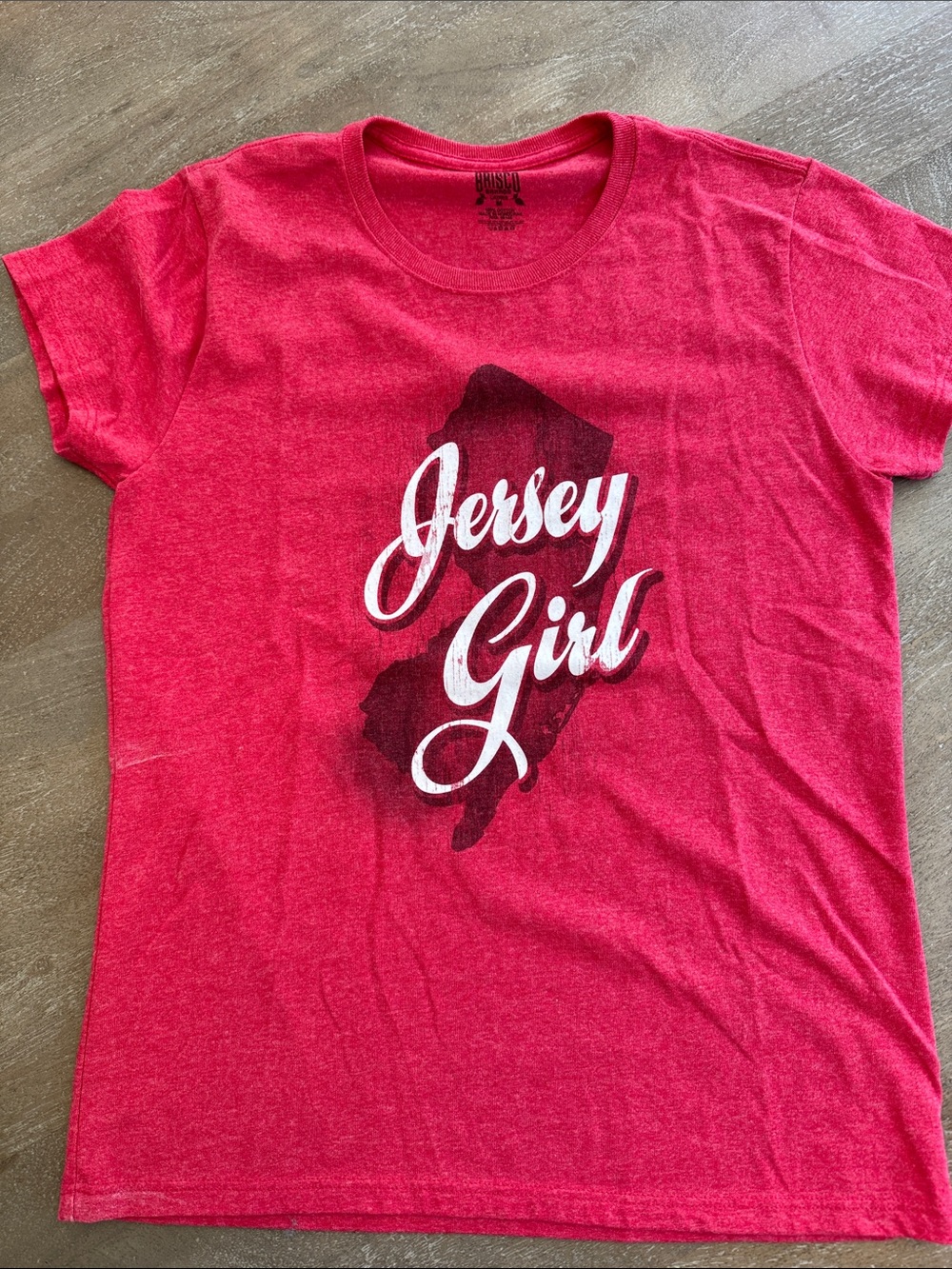 Jersey Girl Women’s Red Tee SzM